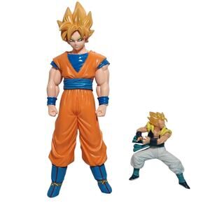 Dragon Ball Z Super Saiyan 6" Goku And 3" Mini Gogeta Pre-owned VG
